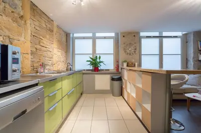 Cuisine ou kitchenette dans l'établissement Charmant T2 Lyon Centre Presqu'île Croix Rousse !
