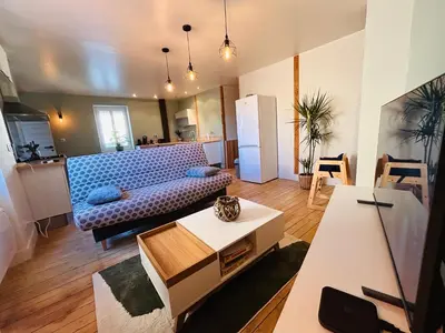Télévision ou salle de divertissement dans l'établissement Gîte de l'auberge