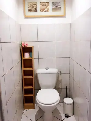 Salle de bains dans l'établissement Agréable T2 sur la colline de Fourvière, à deux pas du Vieux Lyon