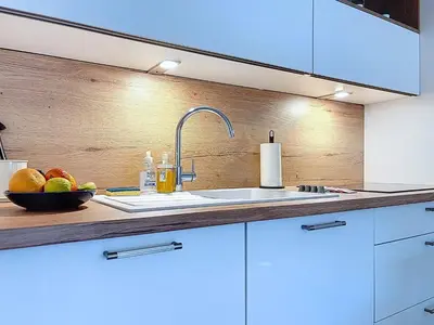 Cuisine ou kitchenette dans l'établissement Le Havre Bleu - Prox Metro A et Gare