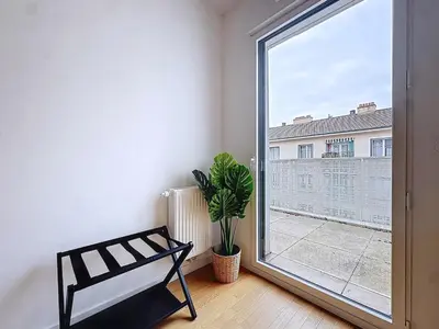 Balcon ou terrasse dans l'établissement Le Havre Bleu - Prox Metro A et Gare