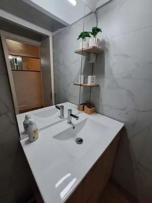 Salle de bains dans l'établissement Studio spacieux entièrement refait à neuf en plein centre-ville