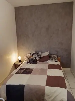 Un ou plusieurs lits dans un hébergement de l'établissement Appartement T2