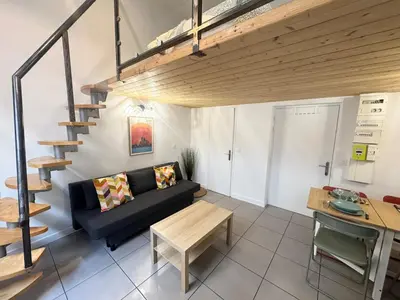 Coin salon dans l'établissement Jubin Duplex