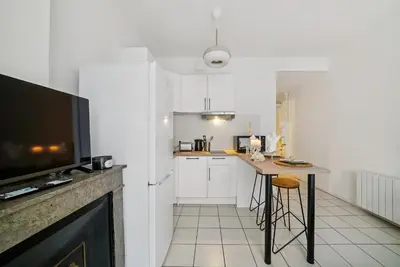 Cuisine ou kitchenette dans l'établissement Superbe appartement, Chic et cosy en hypercentre