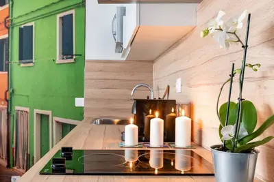Cuisine ou kitchenette dans l'établissement Escale Lyon - ONE NIGHT - Parking Gratuit