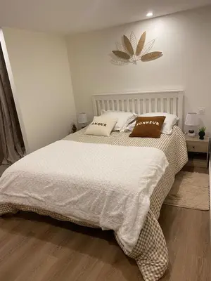 Un ou plusieurs lits dans un hébergement de l'établissement Appartement cosy