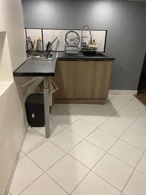 Cuisine ou kitchenette dans l'établissement Appartement cosy