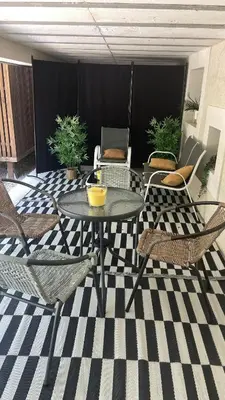 Coin salon dans l'établissement Appartement cosy