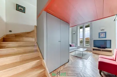 Télévision ou salle de divertissement dans l'établissement Escapade cosy au cœur de Lyon