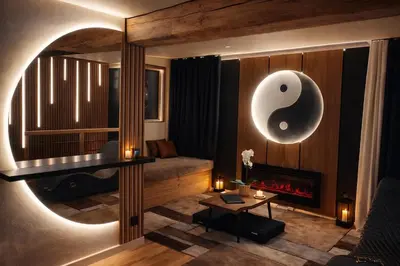 Salle de bains dans l'établissement Suite Spa et Jeux de Cogny