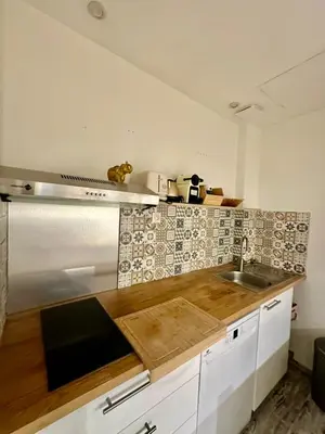 Cuisine ou kitchenette dans l'établissement APPARTEMENT Centre Ville