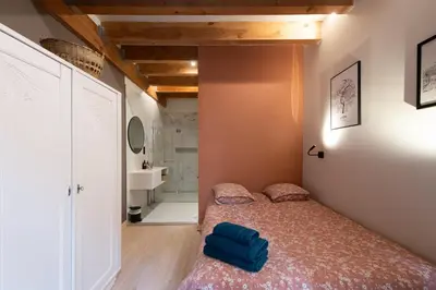 Un ou plusieurs lits dans un hébergement de l'établissement Loft Leynaud