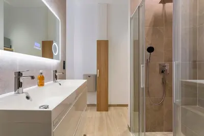 Salle de bains dans l'établissement Lovely apartment with Garden and air conditioning