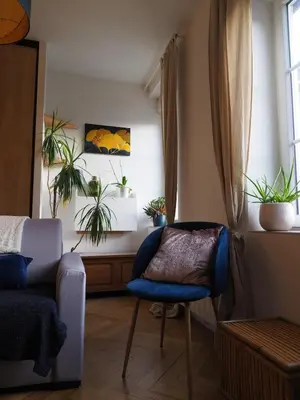 Coin salon dans l'établissement Cozy confortable calm