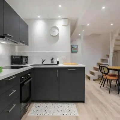 Modern and warm duplex