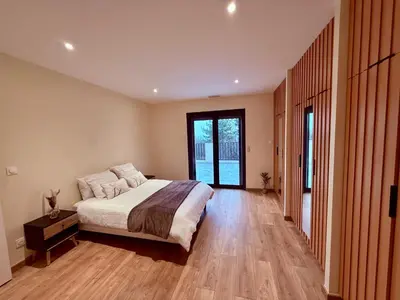 Un ou plusieurs lits dans un hébergement de l'établissement L'Oasis- Villa d'exception, parenthèse calme près de Lyon