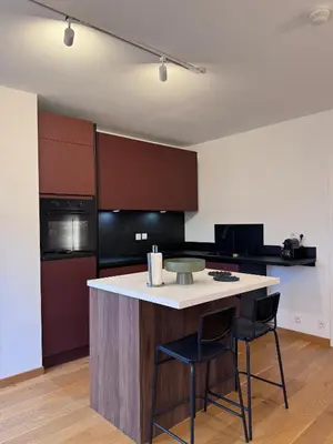 Cuisine ou kitchenette dans l'établissement Premium Baraban