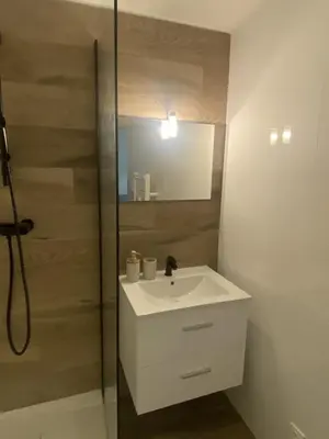 Salle de bains dans l'établissement Le Mado, Charming two-room apartment in a great location
