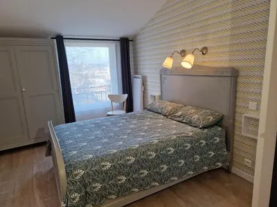 Un ou plusieurs lits dans un hébergement de l'établissement Clos Merise - appartement de 3 chambres
