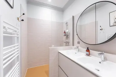 Salle de bains dans l'établissement Célestins - Haut standing 120m² - Coeur de Lyon