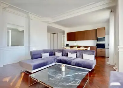Cuisine ou kitchenette dans l'établissement Somptueux appartment Lyon-brotteaux