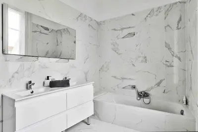 Salle de bains dans l'établissement Somptueux appartment Lyon-brotteaux