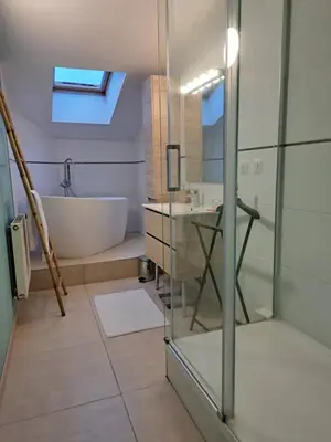 Salle de bains dans l'établissement L'estrade des Alpes 45m2