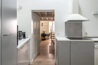 Cuisine ou kitchenette dans l'établissement Vienna Antic