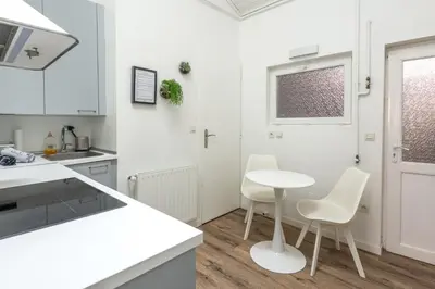 Cuisine ou kitchenette dans l'établissement Vienna Antic