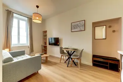 Télévision ou salle de divertissement dans l'établissement L'Opaline - Appartement premium à deux pas de Lyon
