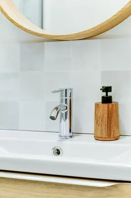 Salle de bains dans l'établissement L'Opaline - Appartement premium à deux pas de Lyon