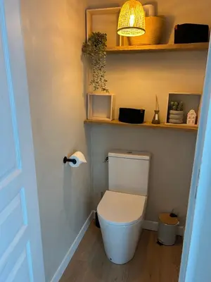 Salle de bains dans l'établissement Le Cottage