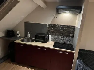 Cuisine ou kitchenette dans l'établissement T2 Apartment