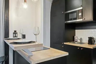 Cuisine ou kitchenette dans l'établissement Appartement Majorel - Welkeys