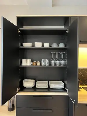 Cuisine ou kitchenette dans l'établissement C&C, calme et confort - Idéal au cœur de la ville