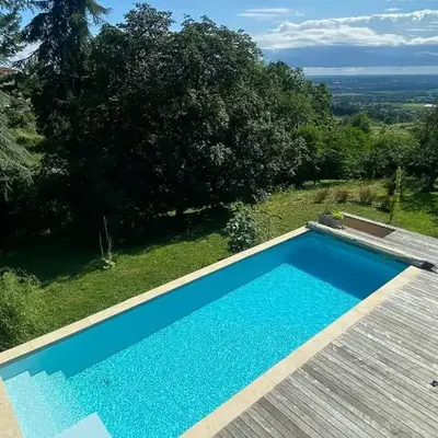 Golden Stone House With View Of Mont Blanc