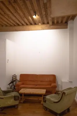 Coin salon dans l'établissement Charming apartment for 4 - Lyon, Croix-Rousse