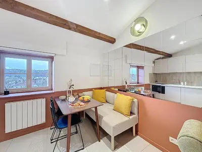Cuisine ou kitchenette dans l'établissement La suite signature