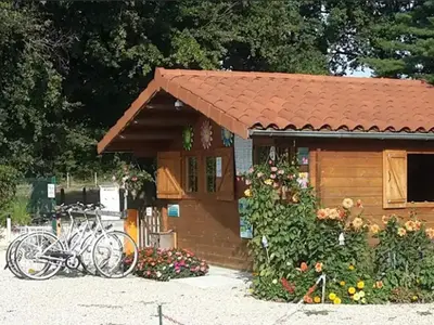 Jardin de l'établissement Mobil-home avec Terrasse, 4 Couchages, 2 Chambres - API-1-52-1413