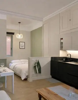 Cuisine ou kitchenette dans l'établissement Le Cachet Lyonnais