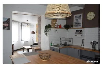 Cuisine ou kitchenette dans l'établissement Maison Terreaux