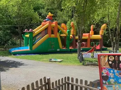 Aire de jeux pour enfants de l'établissement Charmant Mobil-home 4 Pers avec Terrasse à Chazelles-sur-Lyon - API-1-52-1693