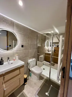 Salle de bains dans l'établissement Le Studio