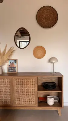 Plan de l'établissement Maison entière avec 2 chambres , Jardin et parking