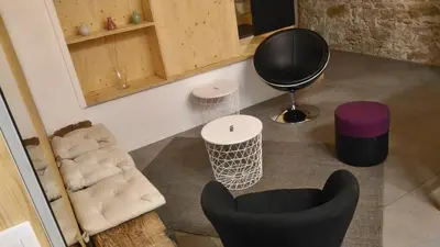 Coin salon dans l'établissement Lyon centre - Appartement quartier Victor Hugo Ainay