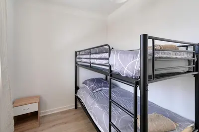 Un ou plusieurs lits dans un hébergement de l'établissement Le Grand Refuge - Terrasse Privée - Jonage