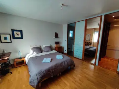 Un ou plusieurs lits dans un hébergement de l'établissement Maison Horizon
