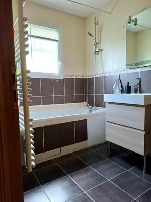Salle de bains dans l'établissement Maison Horizon