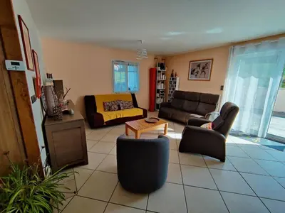Coin salon dans l'établissement Maison Horizon
